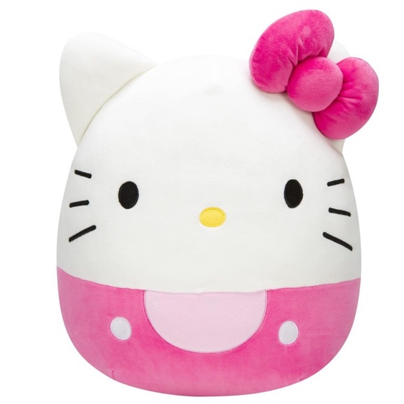 Squishmallows Hello Kitty Pink Bow & Shorts 14-Inch - Sanrio Ultrasoft NWOT - Picture 1 of 4